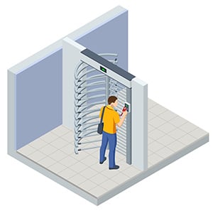 Full height turnstiles